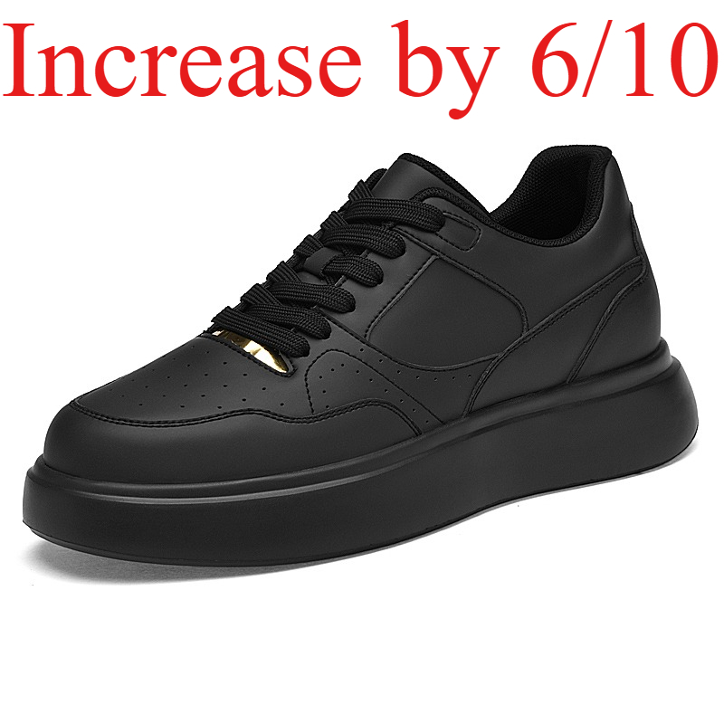 Men'S Shoes Increase Height - Scarpe da Skate in Finta Pelle