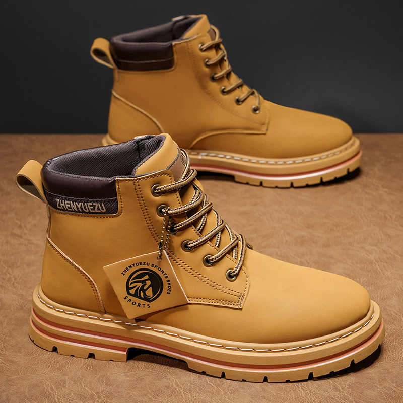Men'S Shoes Increase Height - Stivali Corti Retrò Autunno-Inverno per Uomo,