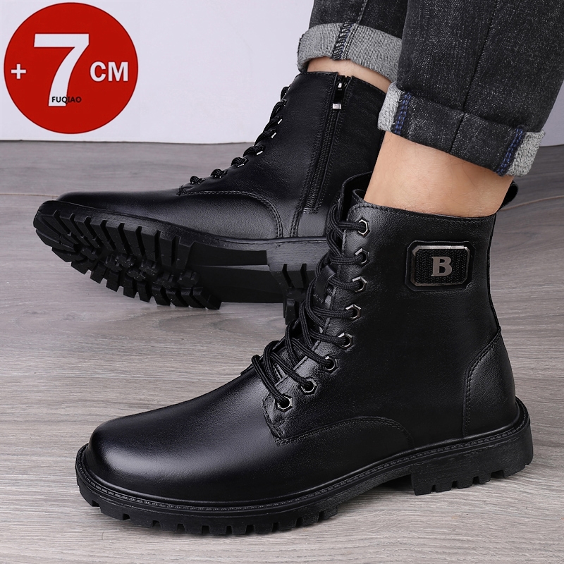 Stivali rialzati in vera pelle - Men'S Shoes Increase Height recensione e prezzo