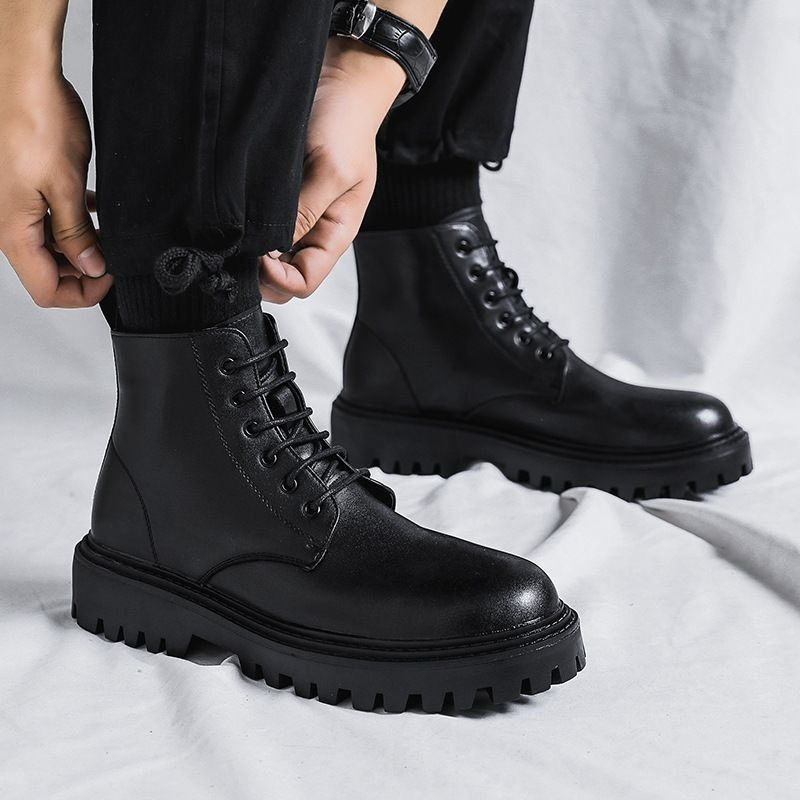 Stivali Alti in Pelle da Uomo, - Men'S Shoes Increase Height recensione e prezzo