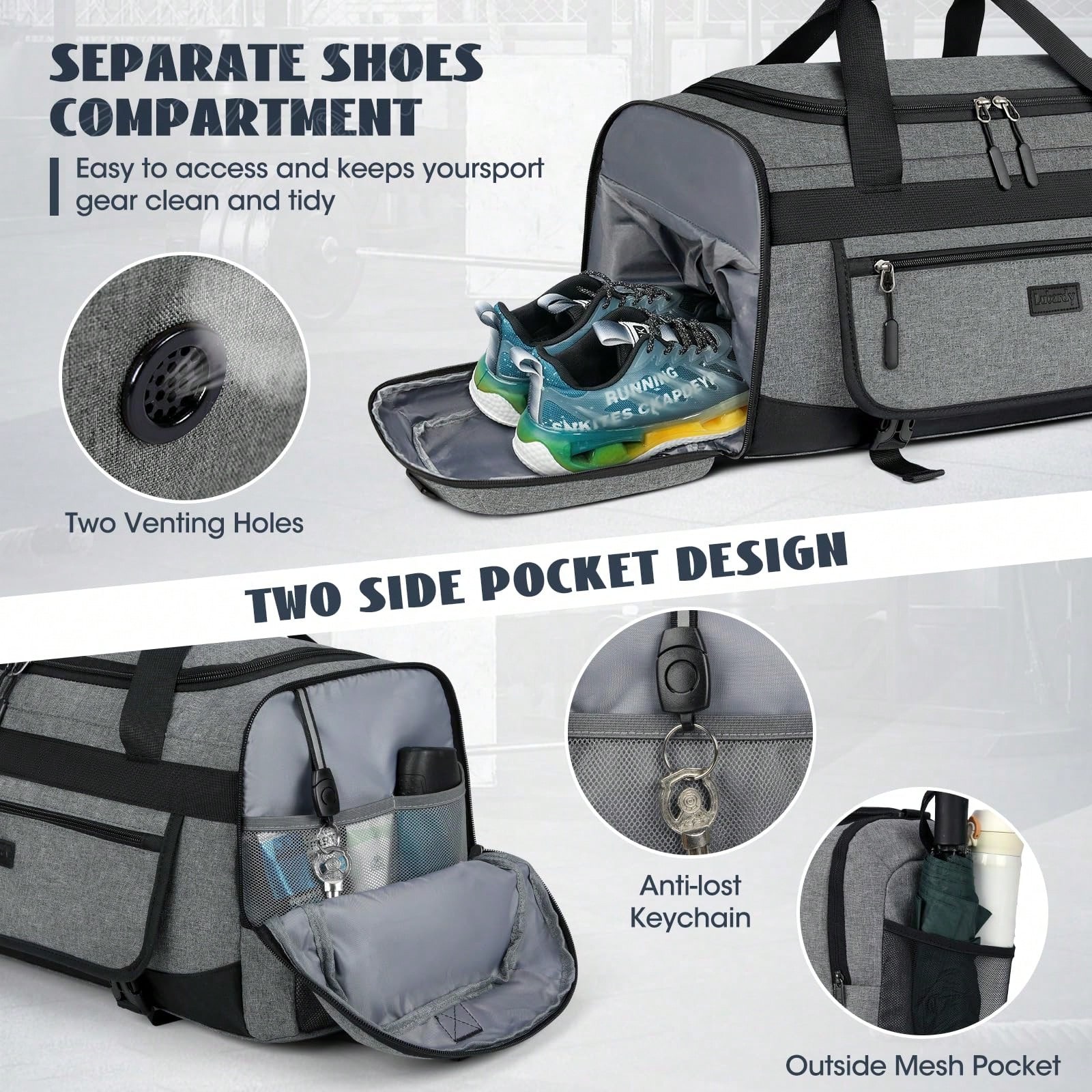 Borsa sportiva da palestra da  - Men'S Shoes Water Resistant recensione e prezzo