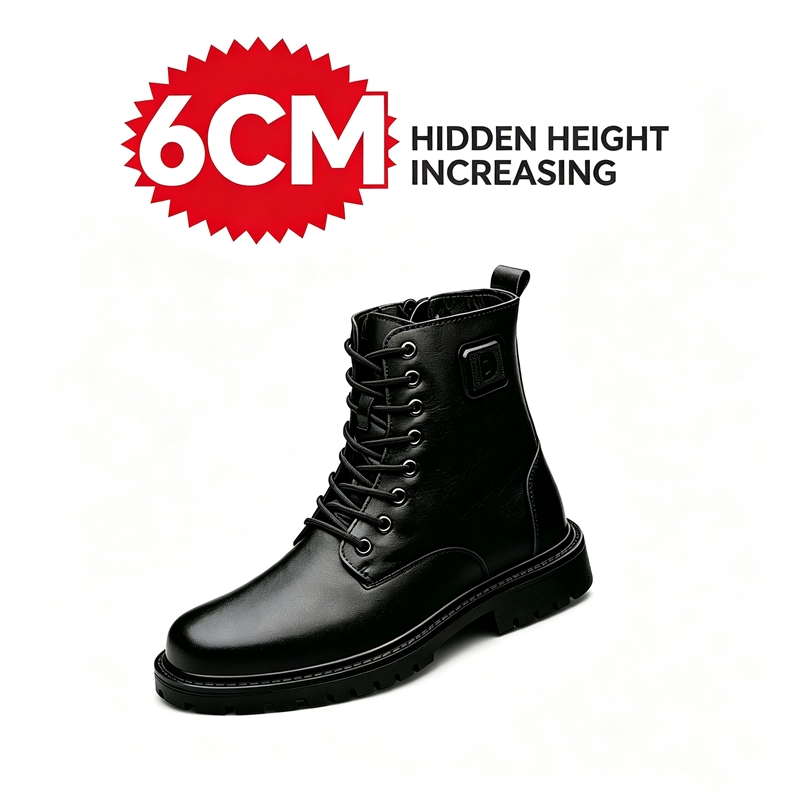 Stivali da uomo in pelle con r - Men'S Shoes Increase Height recensione e prezzo